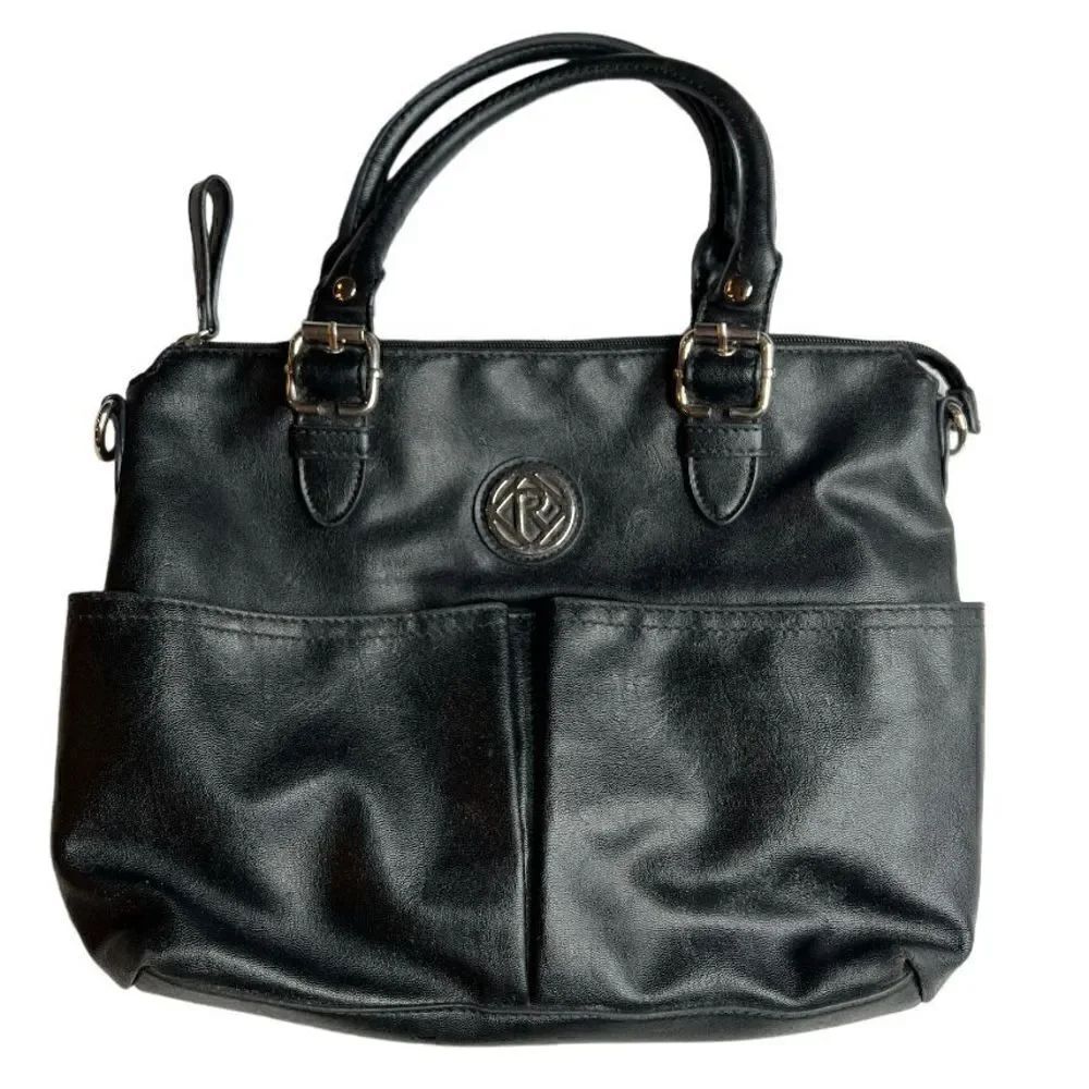 Relic faux leather black handbag